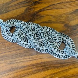 Stella & Dot Silver Woven Bracelet